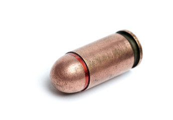 bullet isolated on white background