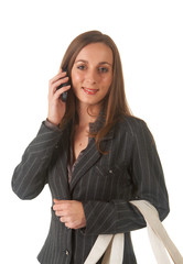 Fototapeta premium Beautiful brunette businesswoman