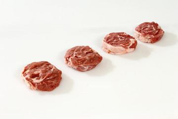 Fleisch,Lamm,Lammhalssteaks,ungebraten