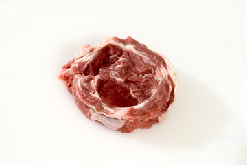 Obraz premium Fleisch,Lamm,Lammhalssteak,ungebraten