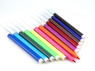 Fototapeta premium Set of color felt-tip pens