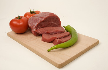 Sliced Meat on a board