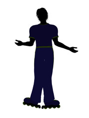 Male Roller Skater Silhouette