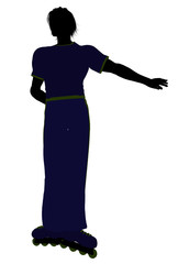 Male Roller Skater Silhouette