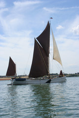 Fototapeta na wymiar Thames Sailing Barge