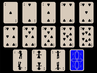 kids playing cards - spades