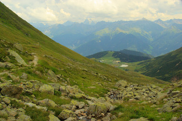 Fototapeta na wymiar Furglerwanderung - hiking to mountain Furgler 58