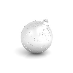 Christmas ball with frozen drop