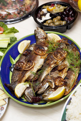 Grilled trout