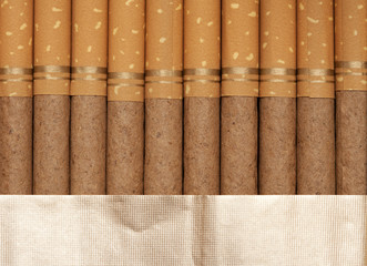 Close-up view of cigarettes