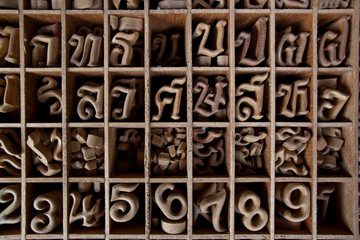 Thai-Buchstabensuppe