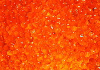 Tasty delicious red soft caviar