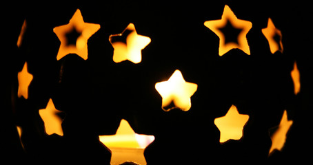 sternförmiger Kerzenbehälter