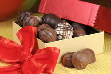 gift of boxed chocolates
