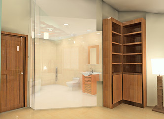 A fashion bathroom in the condo