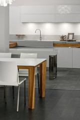 Beautiful and modern kitchen interior design.