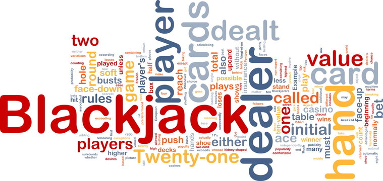 Blackjack game background concept
