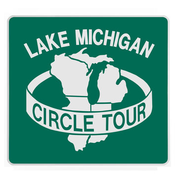 Road Sign - Lake Michigan Circle Tour