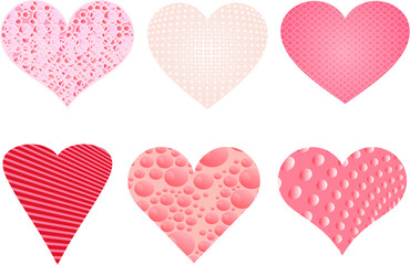 Sweet valentine hearts vector