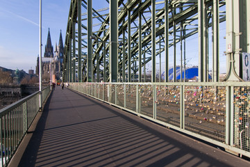 Kölner, Dom, Liebesschlösser, Hohenzollernbrücke