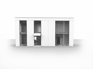 Modern house isolate