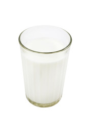 Glass with fresh milk