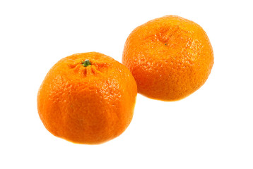 Two sweet ripe spain mandarins