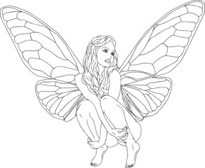 vector -  Fairy-tale isolated on background