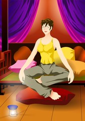 fashion girl illustartion