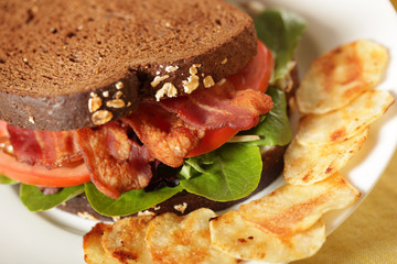 Homestyle BLT sandwich
