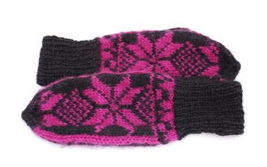 Knitted mittens