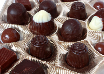 chocolate candy in box