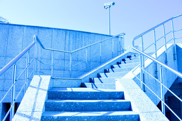 Staircase to blue sky
