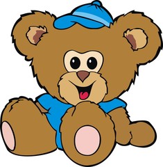 Orso vector-Vector Teddy Bear-Ourson Vectoriel © BluedarkArt