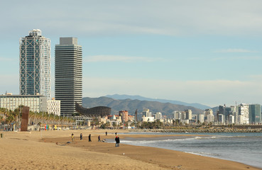 Fototapeta na wymiar Barcelona coast