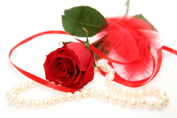 Rose and pearls