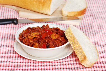 Chili With Fresh Bread