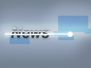 breaking News 3d metal logo