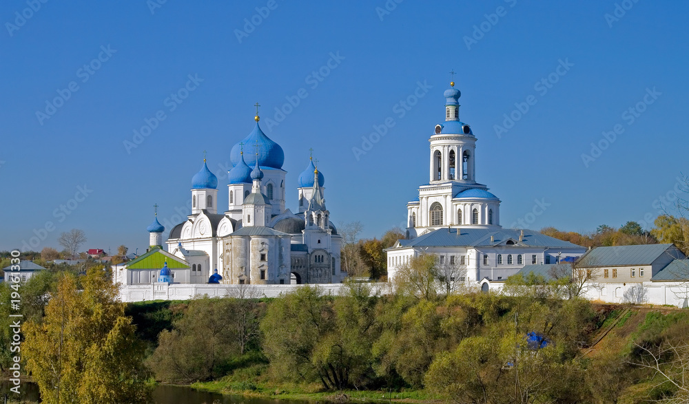 Wall mural view of the holy monastery of the bogolyubov.