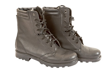 Black Army boots