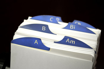 Index Cards of Business