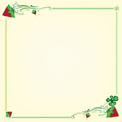 Decorative corners with strawberries