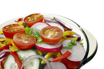 Salad with vegetables.