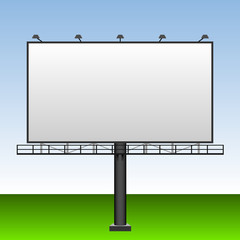 Obraz premium Big blank outdoor advertising billboard