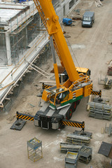Crane On Construction Site