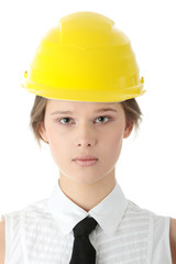 Beautiful female architect