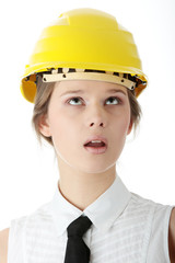 Beautiful female architect