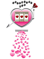 Valentine slot machine