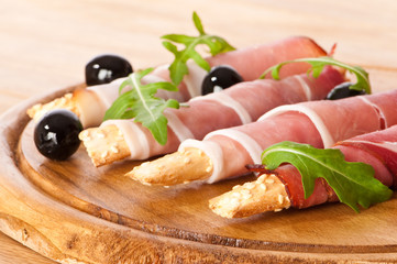 Bread Sticks With Parma Ham