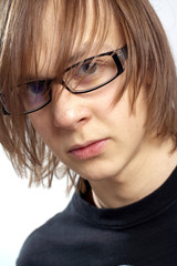 Fototapeta premium Cool young fashion man in glasses